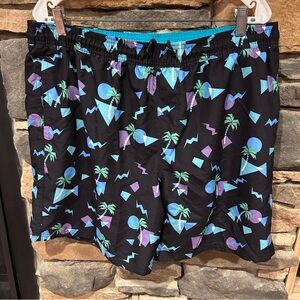 No Boundaries Turquoise Swim Shorts men’s size large 36”-‎ 38”